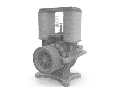 Vintage motor 3D model