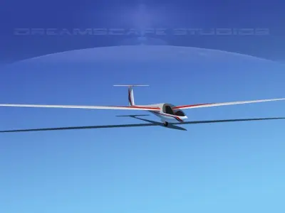 DG-400 17-Metre Motorglider V01 3D model