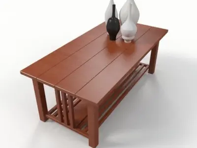 Coffee Table Free 3D model 13