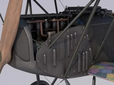 Fokker DVII Degelow 3D model