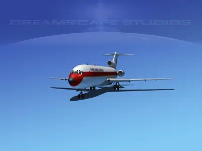 Boeing 727-200 Richards Aviation 3D model
