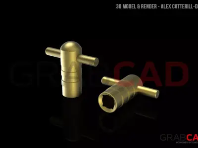 Radiator Bleed Key Free 3D model