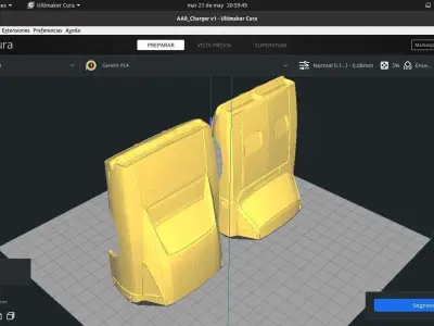 Dodge Charger MiniZ body 3D print model