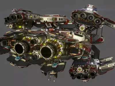 Imperial BUFFALO Heavy Fusion Drive Section 3D model