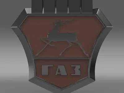 Gaz new Logo 3D model