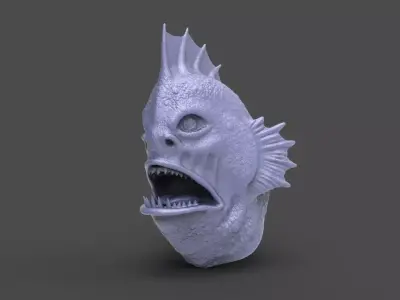 HEAD-R4 high poly sculpt  3D model