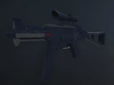 HK UMP-45 Free low-poly 3D model