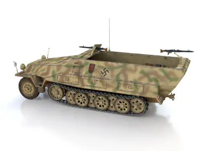 SDKFZ 251 Ausf D - Half-track - Pz-Art-Rgt 103 3D model