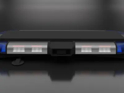 Federal Signal Trafic Storm Lightbar Low-poly 3D model