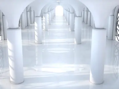  Classic Futuristic Interior 3D model