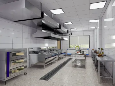 Commercial Kitchen 4 3D model
