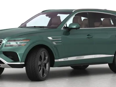 Genesis GV80 2024 Opening doors and trunk 3D model
