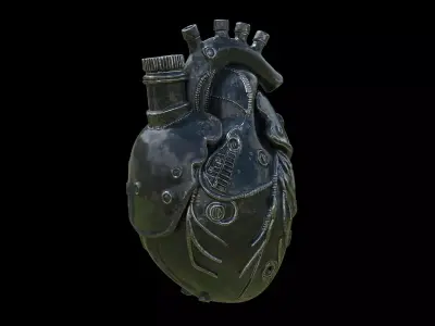 mechanical heart 3D model