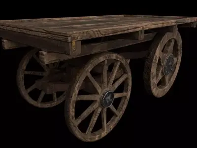 Hand Cart 3D model