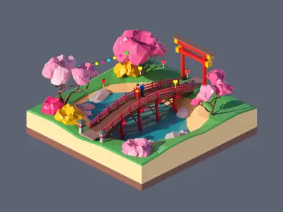 land 59A Low-poly 3D model