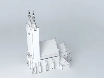 Gelei templom rk rk church in Holice na Ostrove Free 3D model