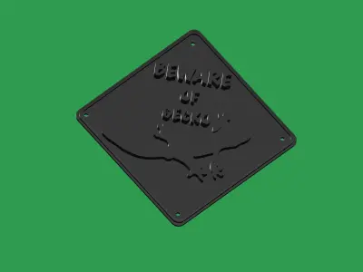 STL File - KG Customs AND Creations Pet Signs 2 - No supports 3D model