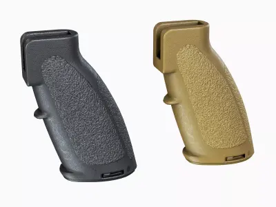 AR 15 Tactical Pistol grip HK416 battle grip Low-poly 3D model