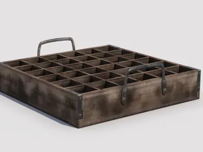 Bottle Drink Box Low-poly 3D model