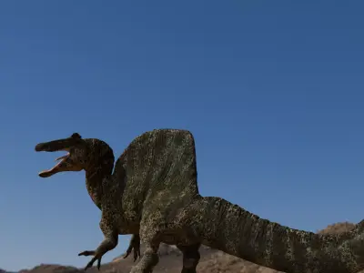 Spinosaurus Realistic 3D Model Low-poly 3D model