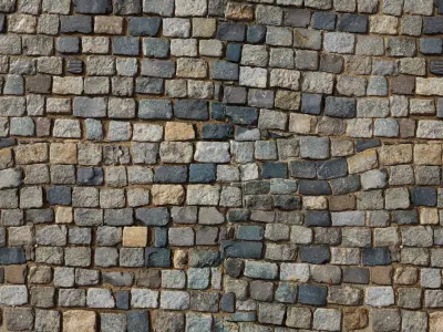 UE Paving materials part 02 Low-poly 3D model