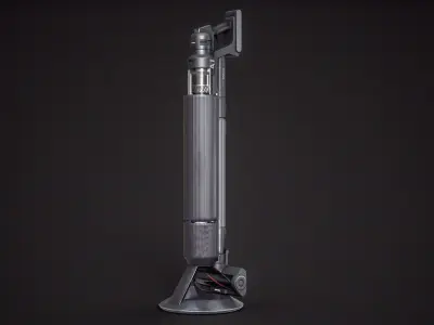 Samsung Bespoke Jet AI Vacuum Cleaner Black PBR 3D model