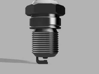 Spark plug 3D model