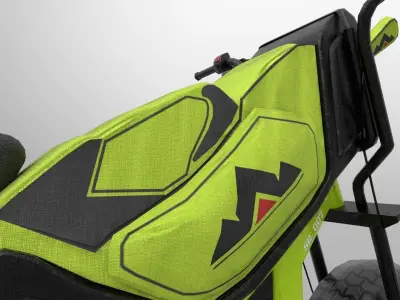 Golf Bike Low-poly 3D model