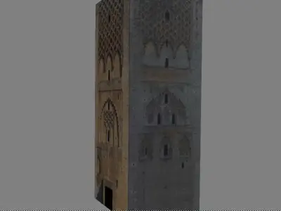 Tour Hassan 3D model
