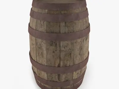 Old Barrel 3D model