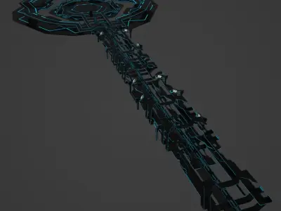 Sci Fi Corridor 3D model 190