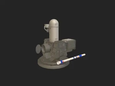 SEA RAM WEAPONS SYSTEM Low-poly 3D model