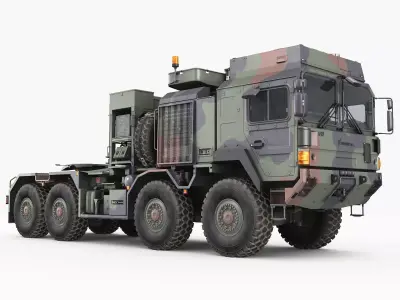 RMMV HX81 Tank transporter 3D model