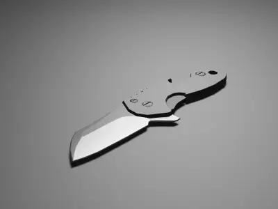 Tactical Smith And Wesson Knives pack Low-poly 3D model