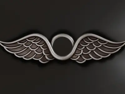 Wings pendant 3D print model