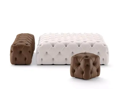 ROLLKING pouf by desiree divani 3D model
