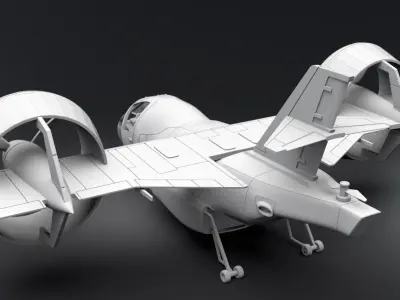 SHADO KINGFISHER scale model 3D print model