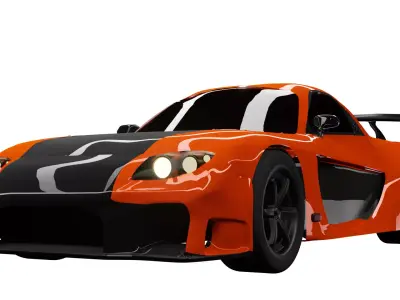 Rx7 Veilside free model Free 3D model