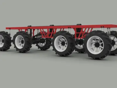 Chassis 8x8 3D model