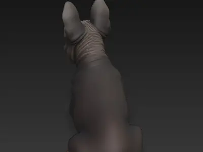 French Bulldog Dog Realistic 3D Model - Low Poly Realistic Low-poly 3D model