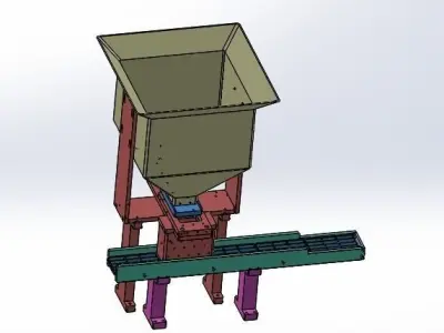Equal quantity of hopper 3D model