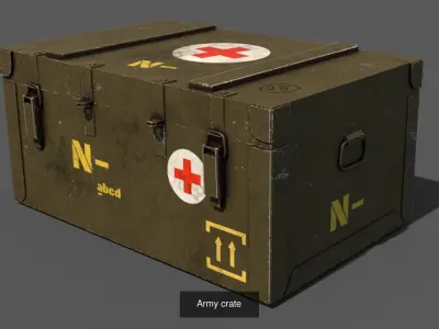 Military Pack Low-poly 3D collection 