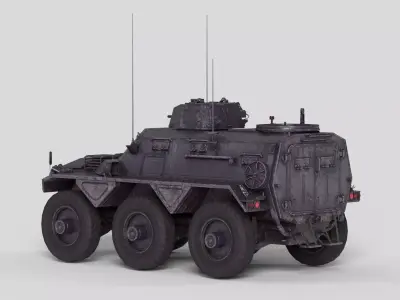 FV 603 Saracen Armored Personnel Carrier Low-poly 3D model