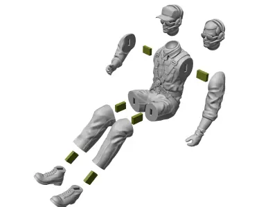 Helicopter Sky Worker 3D print model