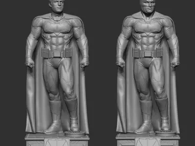 Batman figure Ben Affleck 3D model ready print 3D print model purchase