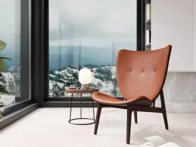  Replica Norr11 Safari Armchair Model, Brown 