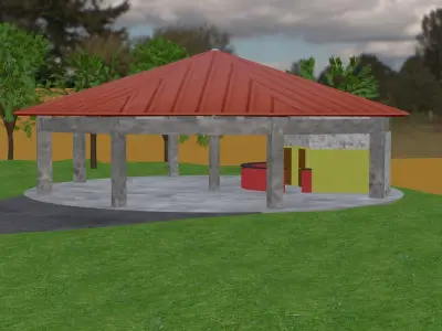 College Building Free 3D model