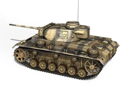 PzKpfw III - Ausf L - 223 3D model