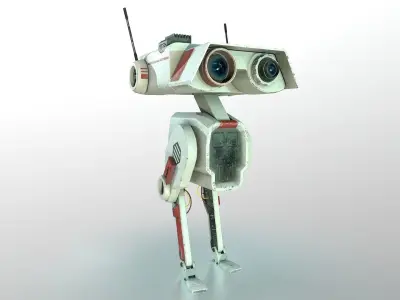 Droid DB-1 Low-poly 3D model