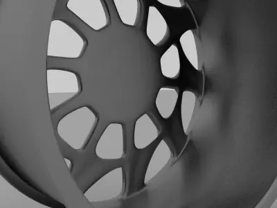 Rotiform CVT Low-poly 3D model